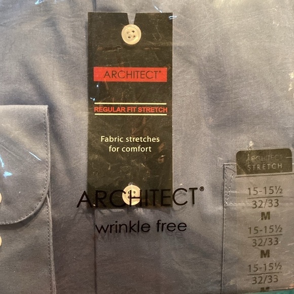 Architect NWT dress shirt - Medium 15-15.5 32/33 - Picture 2 of 4